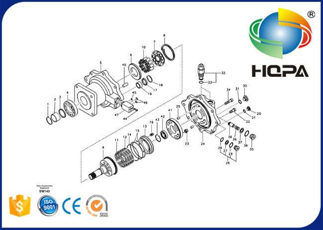 Hydraulikmotor-Dichtungs-Ausrüstungen VOE14512788 EC360BNLC EC360BLC EC360BLR EC330BLC