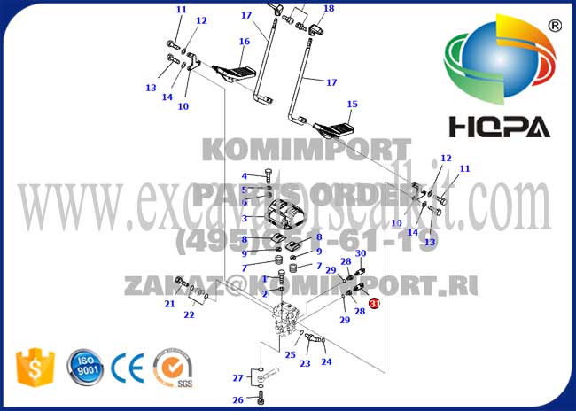 206-06-61130 2060661130 Druckschalter-Sensor für KOMATSU PC200-7