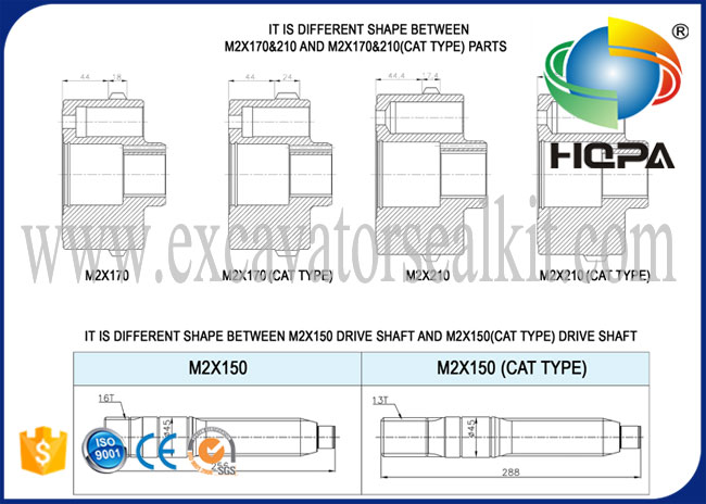Schwingen Sie Bewegungsreparatur-set HZZC-M2X170CHB für HD900-5 HD900-7 E330 E330B