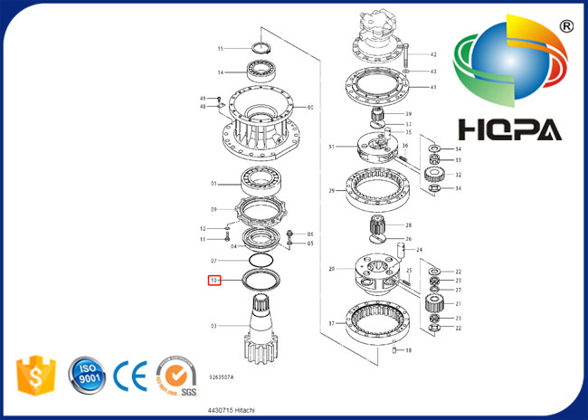 AD5562E 4430715 TB-Art-Rahmen-Gleitringdichtungs-Öl für Hitachi ZAX330