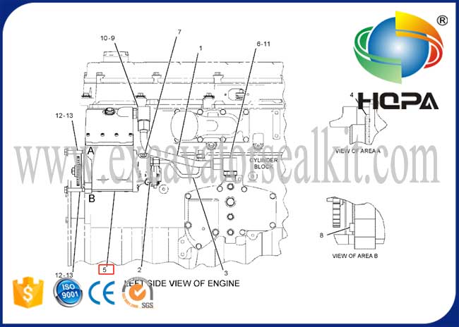 319-0677 hydraulische Kraftstoffeinspritzdüse 10R-8899 gepasst für Maschine C7 C9  324D 336D