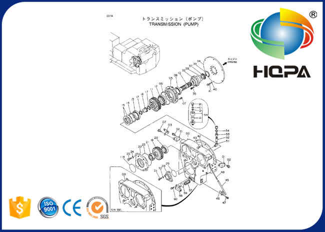 4083852 4641671 Rahmen-Gleitringdichtungs-Öl für HITAHCI EX1800 EX1100