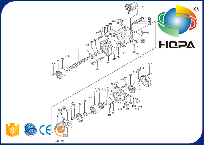 0682325 Rahmen-Gleitringdichtungs-Öl für HITACHI EX1200-6 EX1800-3